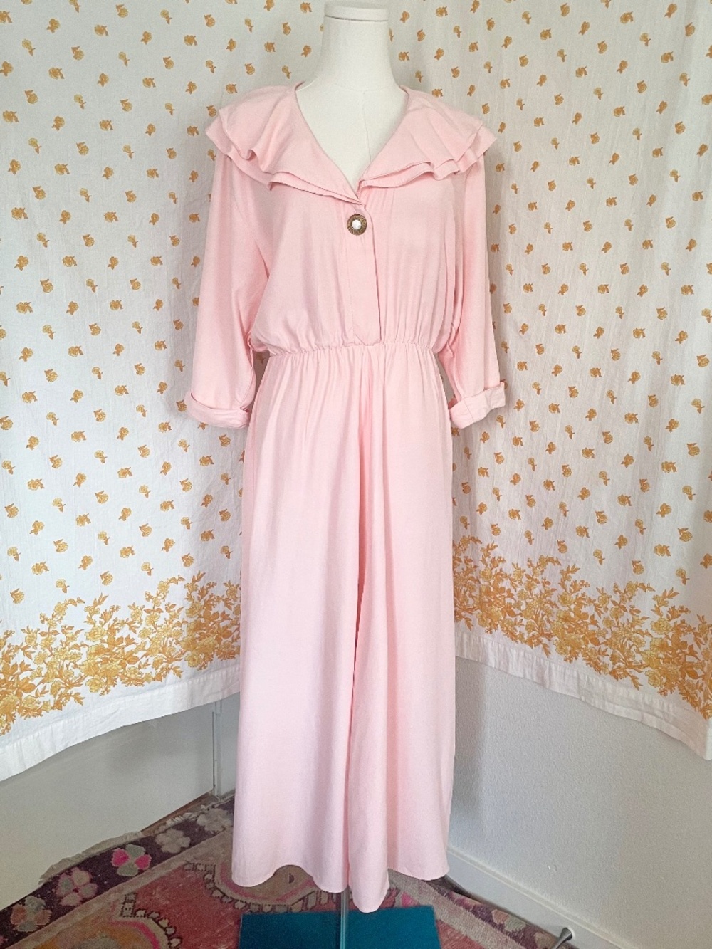 Vintage Nina Piccalino Pink Sailor Collar Dress